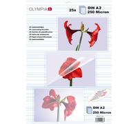 Olympia 9186 Buste di plastificazione, DIN A2, 250 micron, 25 pezzi