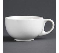 Olympia CB462 Whiteware Tazza per cappuccino 284 ml, Bianco, (Confezione da 12)