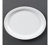 Olympia CB477 piatto da portata ovale, bianco (Confezione da 6)