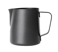 Olympia CM606 - Brocca per latte antiaderente, 12 oz, colore: Nero