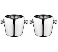 Olympia CM863 - Mini secchiello per ghiaccio in acciaio INOX, 1 l (Confezione da 2)