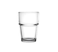 (TG. 96 x 69mm) Olympia GM580 Toughened Stacking tumbler, 200 ml, 12 pcs - NUOVO