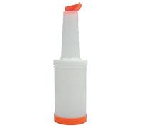 Olympia Juice Pour and Store Orange C176 Bottiglie con beccuccio dosatore codificate per colore (arancione), adatte per cocktail e succhi