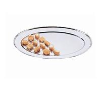 Olympia K362 piatto da portata, ovale, 10 ", argento