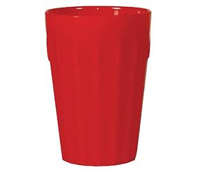 Olympia Kristallon CE273 Bicchiere in Policarbonato, colore: rosso (Confezione da 12)