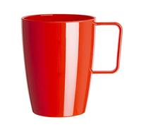 Olympia Kristallon CE289 in policarbonato con manico, bicchiere, rosso (confezione da 12)