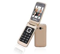 Olympia - Luna senior phone oro dual sim display 2.4 +slot microsd con tasti grandi +tasto sos bluetooth fotocamera - europa