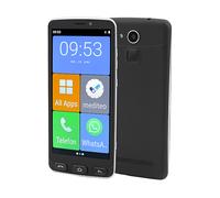Olympia Neo - Smartphone per anziani, 16 GB, colore: nero | Display extra large, compatibile con apparecchi acustici, pulsante di chiamata di emergenza, display da 5,5"