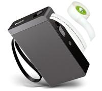 OLYMPIA P22 Stampante per etichette nero | Etichettatrice per uso domestico e ufficio | Stampante termica Bluetooth per cucina, ufficio e hobby | Label Printer per carta infinita | Impermeabile e