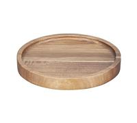 Olympia Piatti rotondi in legno di acacia, 150 mm, resistenti, durevoli, facili da pulire, eleganti per hotel, ristoranti, bar, bistrot, piatti da portata