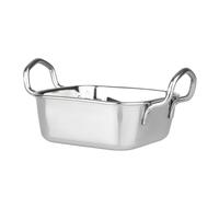 Olympia Piatto quadrato in acciaio inox, 115 x 115 mm