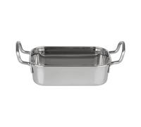 Olympia Piatto rettangolare in acciaio inox, 140 x 90 mm