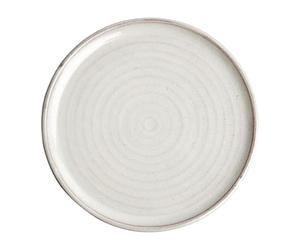 Olympia Piatto rotondo in tela di Murano bianco 265 mm (confezione da 6)