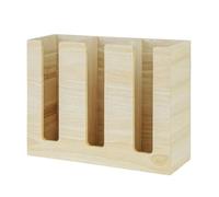 Olympia Portabicchieri in legno Hevea, 340 x 120 x 240 mm