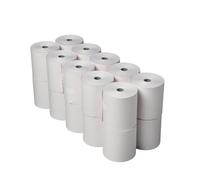 Olympia Rotolo di carta termica a 2 veli, bianco e rosa, 76 x 71 mm, confezione da 20