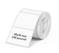 Olympia Rotolo di etichette per PM220 | 40 × 30 mm | bianco | Etichette per stampante di etichette PM220 | Impermeabile e resistente all'abrasione