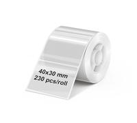 Olympia Rotolo di etichette per PM220 | 40 × 30 mm | Trasparente | Etichette per stampante di etichette PM220 | Impermeabile e resistente all'abrasione