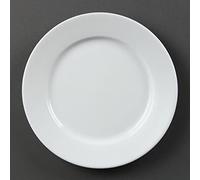 Olympia White Ware - Piatti di servizio larghi in porcellana, 202 mm, 12 pezzi