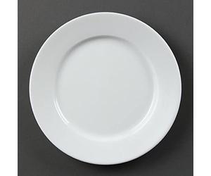 Olympia White Ware - Piatti di servizio larghi in porcellana, 202 mm, 12 pezzi