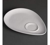 Olympia Y102 Snack Piatto, Bianco (Confezione da 12)