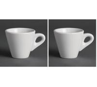 Olympia Y111 Whiteware Espresso Cup, Bianco (Confezione da 24)