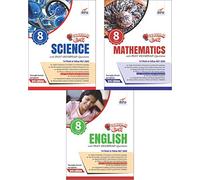 Olympiad Champs Science, Mathematics, English Class 8 with Past Questions (Set of 3 Books)