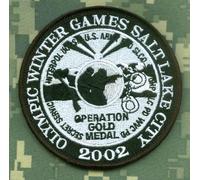 Olympic Games Salt Lake City 2002 Patch Team Sicurezza Medal Gold