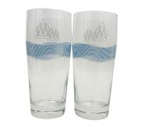 OLYMPIQUE DE MARSEILLE 2 bicchieri da birra da 34 cl OM collezione ufficiale