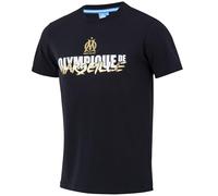 OLYMPIQUE DE MARSEILLE T-Shirt Om Collezione Ufficiale, Nero , L