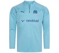 Olympique Marsiglia Puma Training 1/4-Zip Felpa Uomo Ligue 1 Azzurro Nuovo