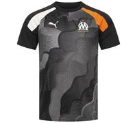 Olympique Marsiglia Puma Uomo Maglia Allenamento Jersey Ligue 1 Nero Nuovo