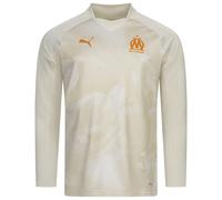 Olympique Marsiglia Puma Uomo Training Felpa Ligue 1 Beige Nuova
