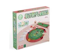 OLYMPLAKKS gioco di abilità COMPONENTI IN LEGNO con 10 sport 100 MINI GIOCHI età