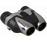 Olympus 10-30x25 Zoom PC I Binocolo Compatto, Lenti BaK-4, Argento | Design leggero da 315g ideale per viaggi e sport. Zoom regolabile con protezione UV e correzione diottrica integrata.