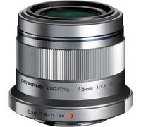 OLYMPUS 45 mm 1:1.8 Zuiko Lens Argento (Argento)
