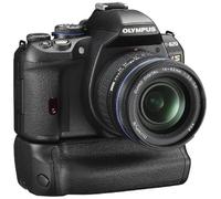 Olympus E-620 - Fotocamera digitale SLR (12 megapixel, stabilizzatore d'immagine, Live View, Art Filter), con impugnatura per batteria e obiettivo da 14-42 mm