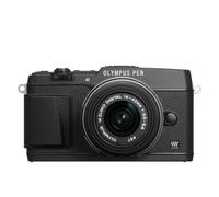 Olympus E-P5 Systemkamera inkl. 14-42mm Objektiv (16 Megapixel MOS-Sensor, True Pic VI Prozessor, 5-Achsen Bildstabilisator, Verschlusszeit 1/8000s, Full-HD) schwarz