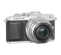 Olympus Kit Fotocamera PEN E-PL7 con Obiettivo M.Zuiko Digital EZ 1442mm 1:3.55.6 Pancake, Argento
