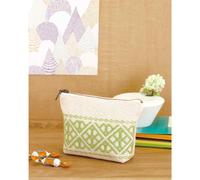 Olympus kit punto Kogin contato "Pouch beige green", 10x14,5x3cm, Originale dal