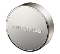 Olympus LC-61 Tappo Copriobiettivo in Metallo per Obiettivo Olympus M.Zuiko Digital ED 75mm 1:1,8, Argento