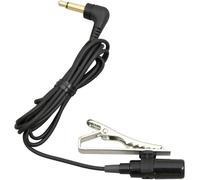 Olympus ME-15 Microfono Lavalier Omnidirezionale, Clip Mini-Jack 3,5 mm | Microfono a condensatore per conferenze, podcast e webinar, pick-up vocale naturale con risposta 100-12.000 Hz, nero