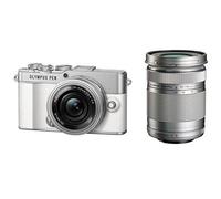 OLYMPUS PEN E-P7 White (OM SYSTEM) Kit doppio zoom con 14-42 mm e 40-150 mm