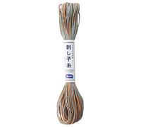 Olympus Sashiko filo 20 m matassa Col. 91 colorato variegato giapponese ricamo e trapuntatura