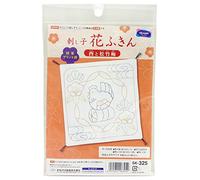 olympus Thread Sashiko Kit da ricamo Hana Fukin Uccello, prugne, bambù, tessuto di pino stampato