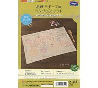 olympus Thread Sashiko - Set da ricamo, motivo nordico, frutti, tessuto stampato