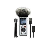 Olympus V414141SE030 LS-P1 Podcaster Kit con Mini Tripod, Windscreen, Cable