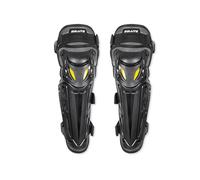 OLYSPM Ginocchiere Moto,Ginocchiere MTB,Ginocchiere Motocross con Guscio in PP ad Alta Resistenza e Imbottitura in EVA ad Alta Densità,3 Bande Elastiche alte per un Fissaggio più Sicuro