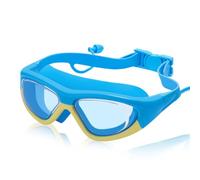 OLYSPM Occhialini Nuoto Bambini con Tappi per le Orecchie Integrati,Occhialini Piscina Bambina con Protezione UV,Antigoccia e Antiappannamento per Bambini e Bambine dai 3 ai 14 Anni