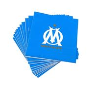 OM, collezione ufficiale Olympique de Marseille, confezione da 20 asciugamani usa e getta, 33 cm