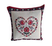 OM DOLCE CASA Copricuscini divano 42x42 cm Natalizio Set 2 Pezzi Gobelin Lavorazione Jacquard Prodotto in Italia (Var 15)